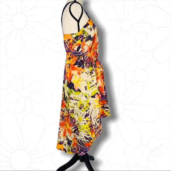 Jessica Simpson Hi -Low Midi Floral Print Dress - Picture 7 of 16